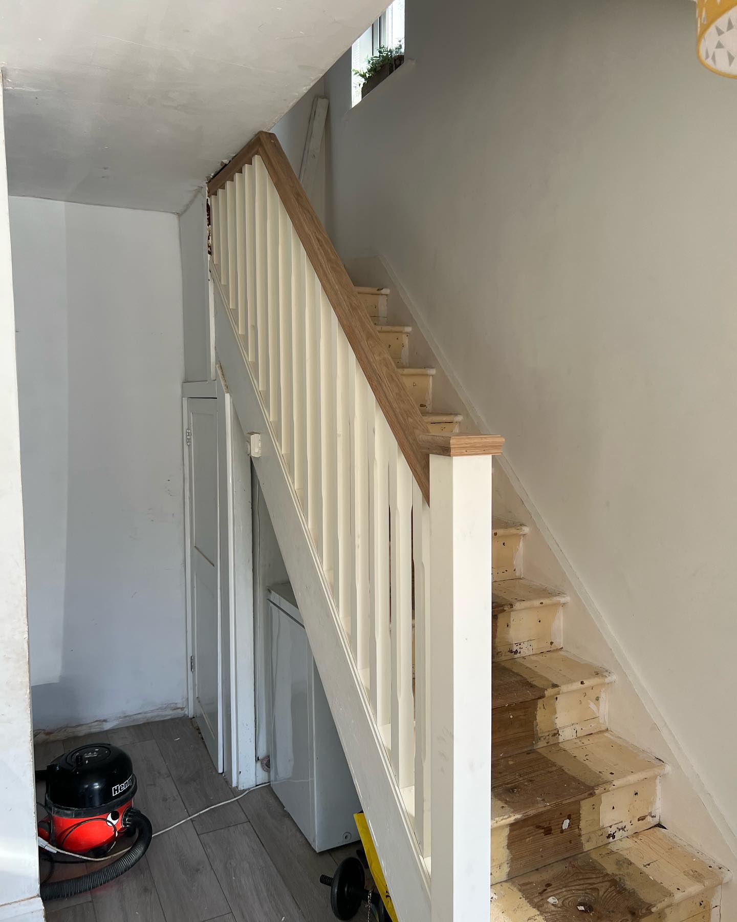 New bannister and spindles of staircase in Rochester, Kent
