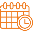 Orange deadline icon