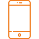 Orange phone icon